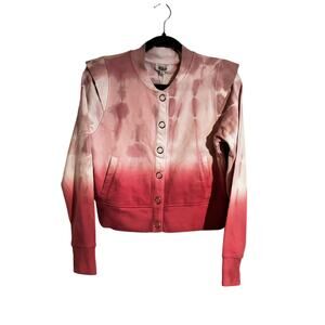 Revolve 525 America Ombre Tie Dye Snap Cardigan SMALL